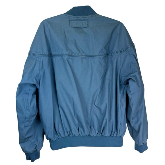 Vintage Original Windbreaker Mens Jacket Medium Red Full Zip Bomber 80s - Picture 3 of 8